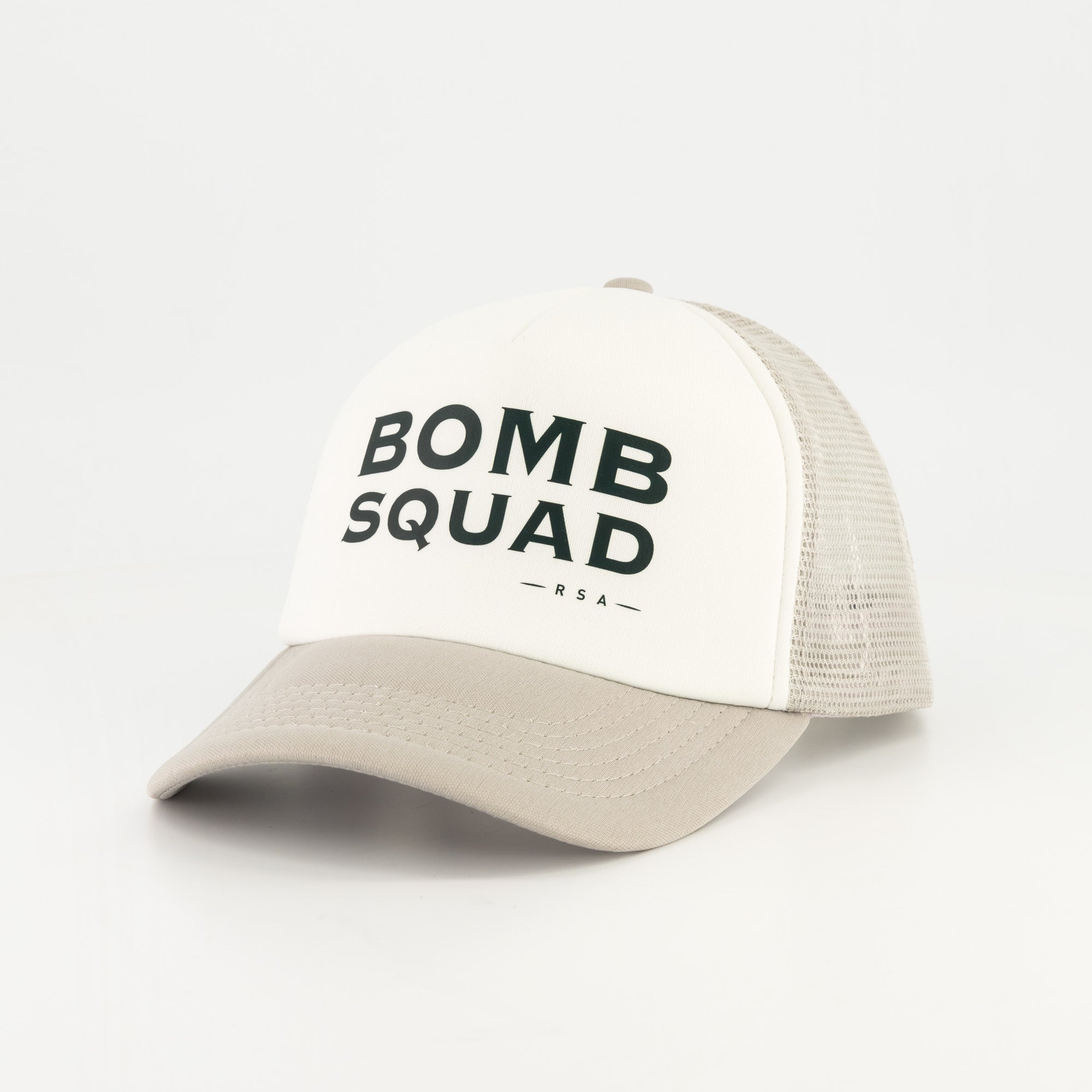 BS Stacked Trucker - White/Grey