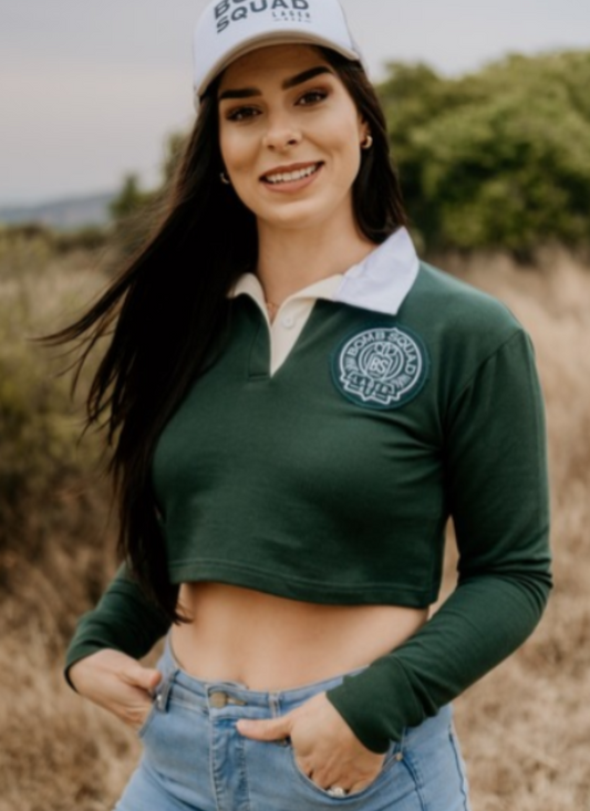 Cropped rugby polo shop